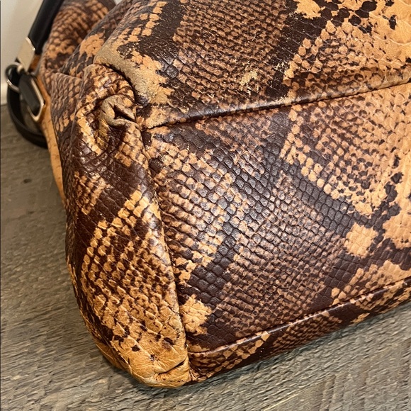 COACH LIMITED EDITION PHOEBE PYTHON LEATHER SHOULDER/TOTE - Picture 4 of 15